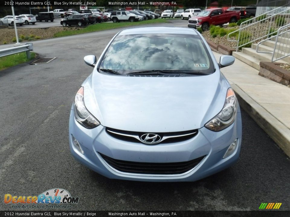 2012 Hyundai Elantra GLS Blue Sky Metallic / Beige Photo #4
