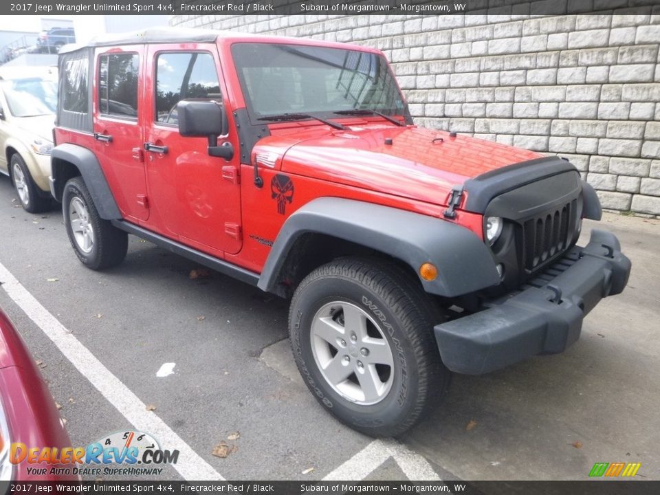 2017 Jeep Wrangler Unlimited Sport 4x4 Firecracker Red / Black Photo #1