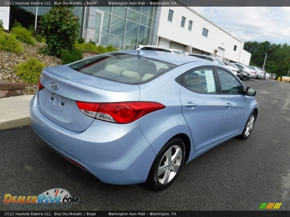 2012 Hyundai Elantra GLS Blue Sky Metallic / Beige Photo #9