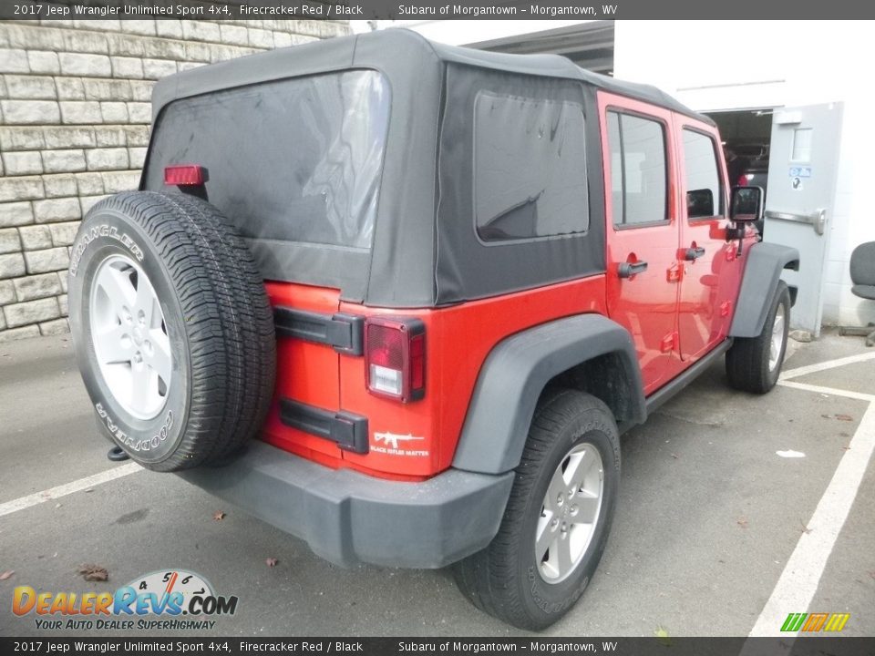 2017 Jeep Wrangler Unlimited Sport 4x4 Firecracker Red / Black Photo #3