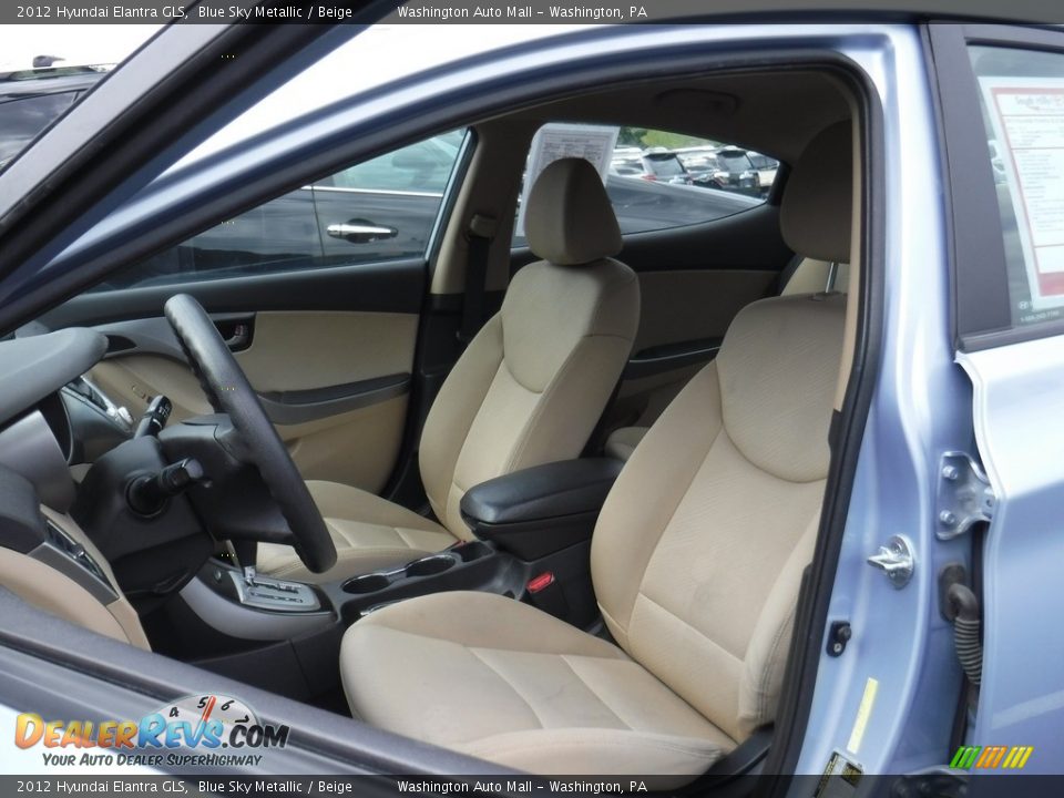 2012 Hyundai Elantra GLS Blue Sky Metallic / Beige Photo #13