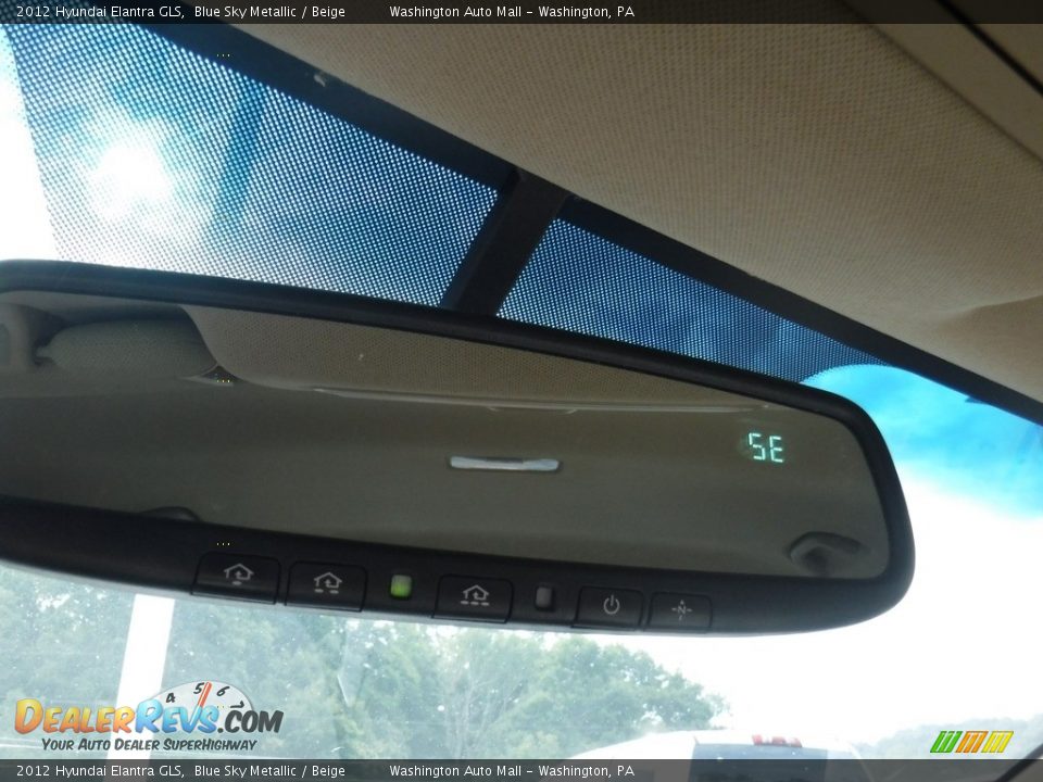 2012 Hyundai Elantra GLS Blue Sky Metallic / Beige Photo #18