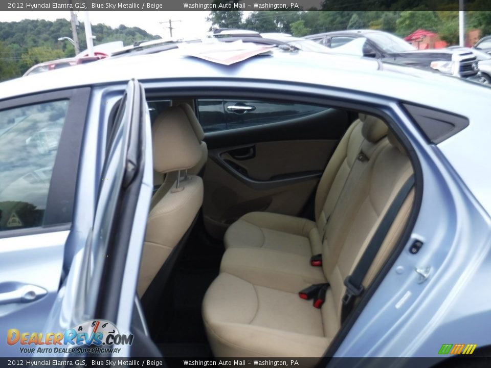 2012 Hyundai Elantra GLS Blue Sky Metallic / Beige Photo #19