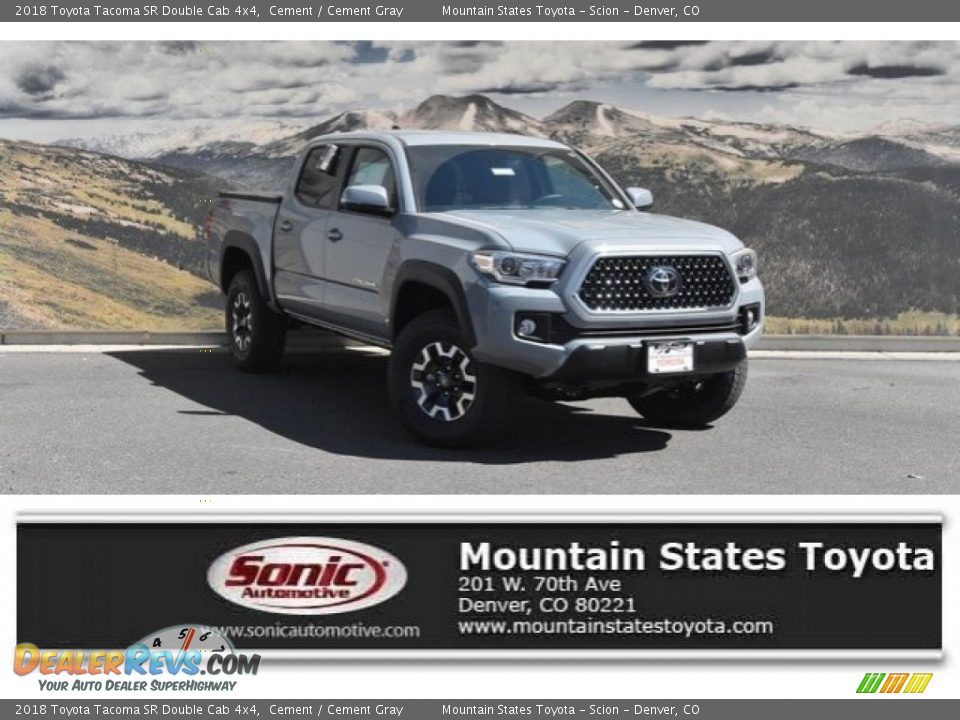 2018 Toyota Tacoma SR Double Cab 4x4 Cement / Cement Gray Photo #1