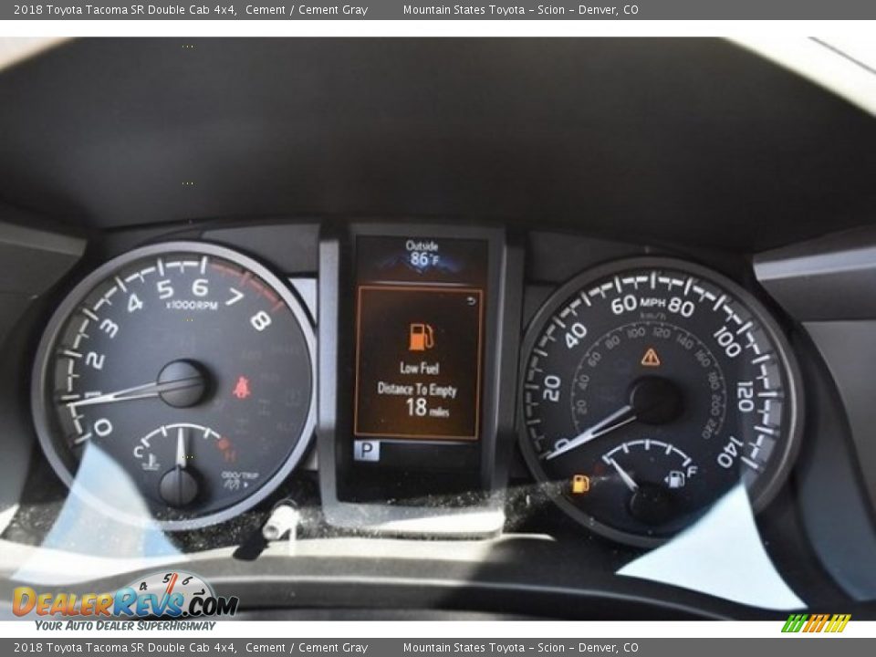 2018 Toyota Tacoma SR Double Cab 4x4 Cement / Cement Gray Photo #28