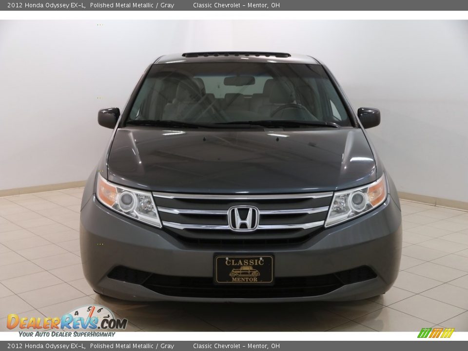 2012 Honda Odyssey EX-L Polished Metal Metallic / Gray Photo #2