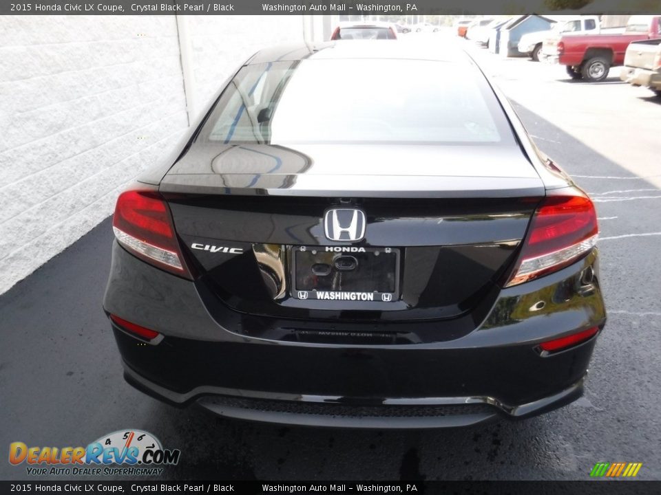 2015 Honda Civic LX Coupe Crystal Black Pearl / Black Photo #7