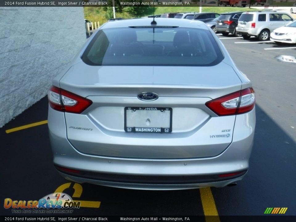 2014 Ford Fusion Hybrid SE Ingot Silver / Charcoal Black Photo #7