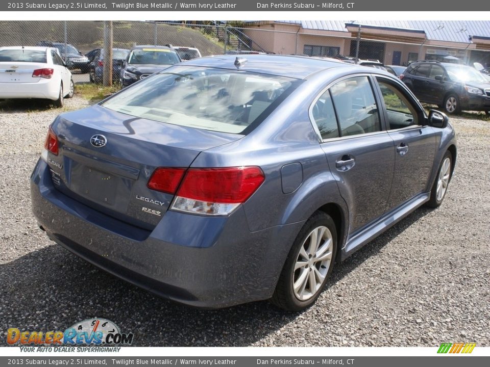 2013 Subaru Legacy 2.5i Limited Twilight Blue Metallic / Warm Ivory Leather Photo #6