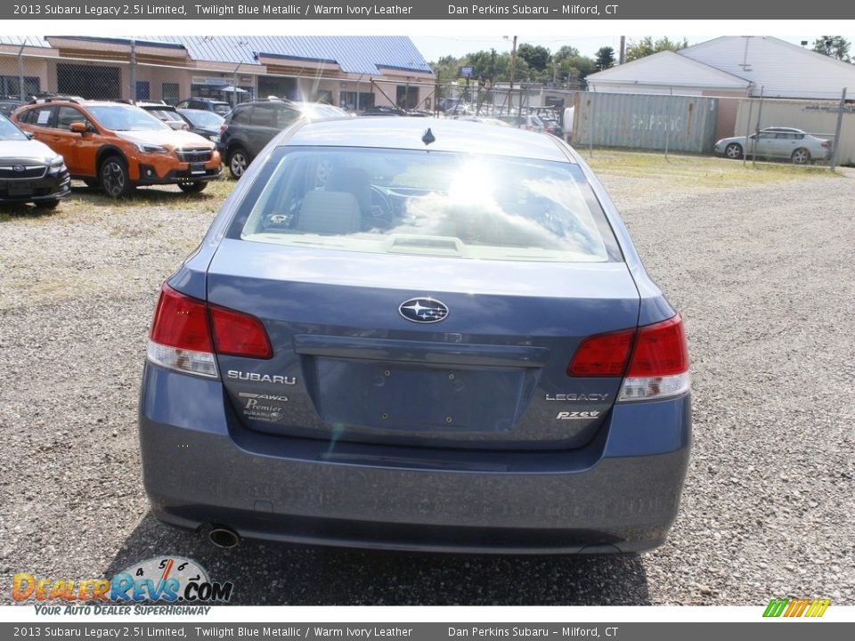 2013 Subaru Legacy 2.5i Limited Twilight Blue Metallic / Warm Ivory Leather Photo #7