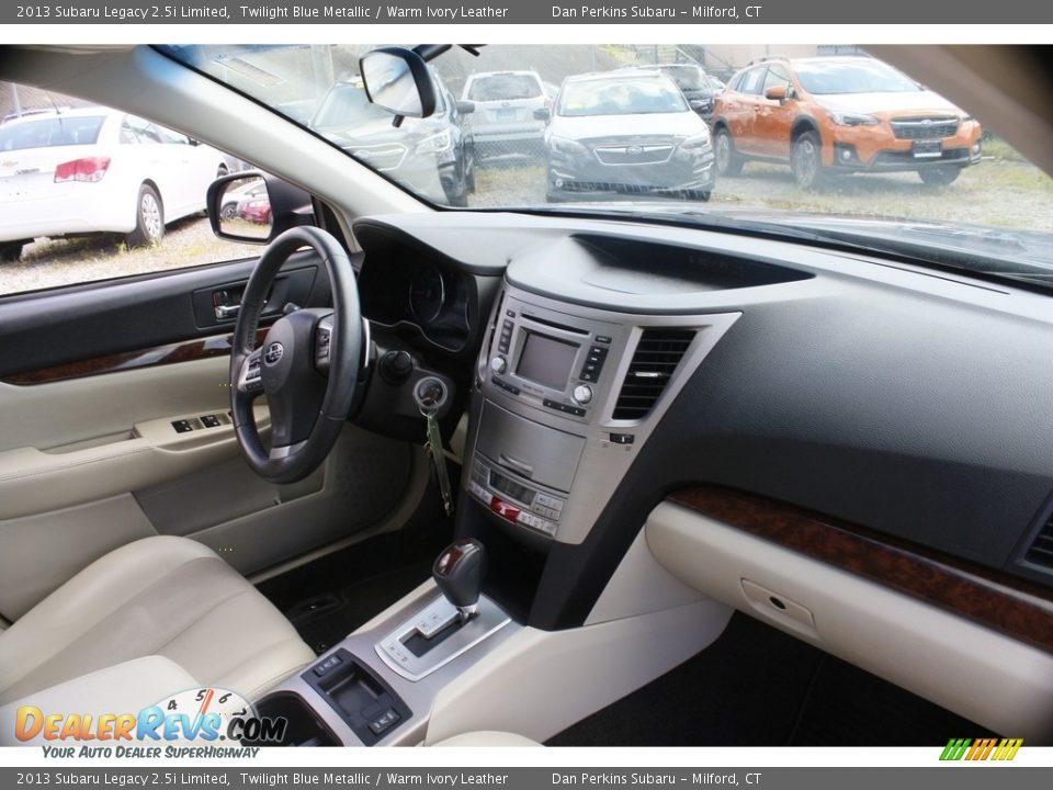 2013 Subaru Legacy 2.5i Limited Twilight Blue Metallic / Warm Ivory Leather Photo #9