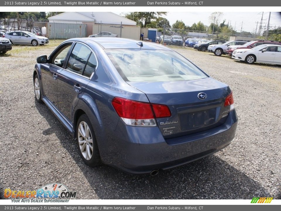 2013 Subaru Legacy 2.5i Limited Twilight Blue Metallic / Warm Ivory Leather Photo #10