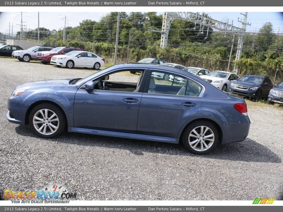 2013 Subaru Legacy 2.5i Limited Twilight Blue Metallic / Warm Ivory Leather Photo #11