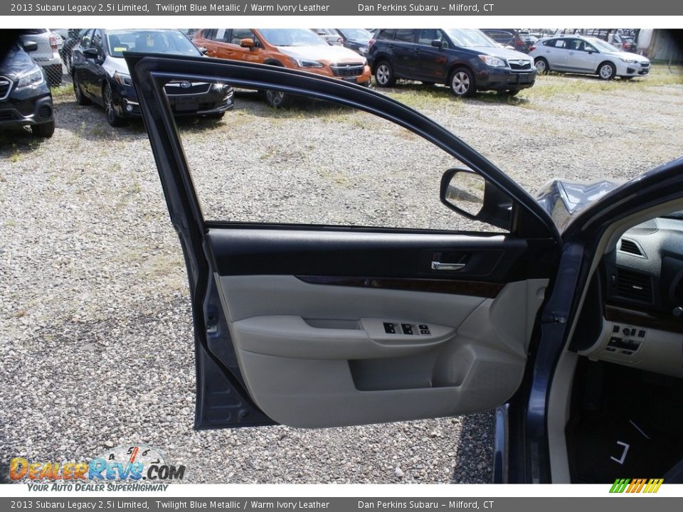 2013 Subaru Legacy 2.5i Limited Twilight Blue Metallic / Warm Ivory Leather Photo #16