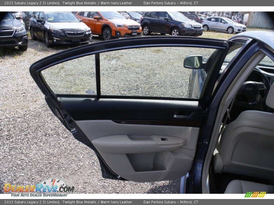 2013 Subaru Legacy 2.5i Limited Twilight Blue Metallic / Warm Ivory Leather Photo #17