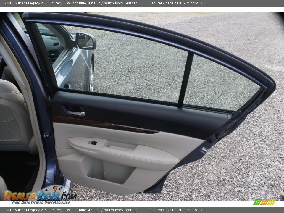 2013 Subaru Legacy 2.5i Limited Twilight Blue Metallic / Warm Ivory Leather Photo #18