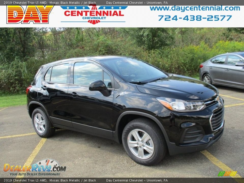2019 Chevrolet Trax LS AWD Mosaic Black Metallic / Jet Black Photo #1