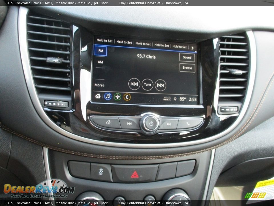 2019 Chevrolet Trax LS AWD Mosaic Black Metallic / Jet Black Photo #10