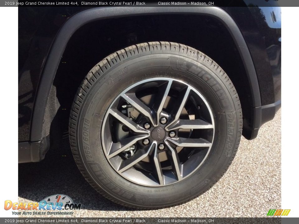 2019 Jeep Grand Cherokee Limited 4x4 Diamond Black Crystal Pearl / Black Photo #6