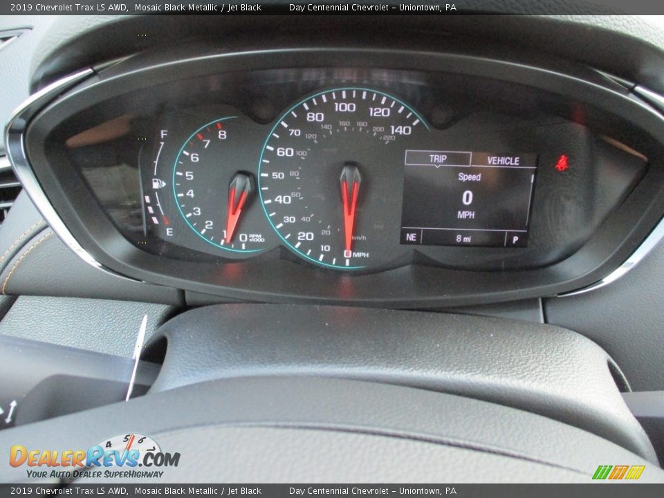 2019 Chevrolet Trax LS AWD Mosaic Black Metallic / Jet Black Photo #15