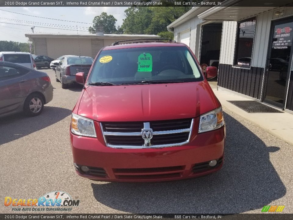 2010 Dodge Grand Caravan SXT Inferno Red Crystal Pearl / Dark Slate Gray/Light Shale Photo #3