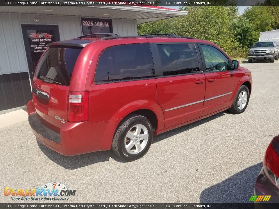 2010 Dodge Grand Caravan SXT Inferno Red Crystal Pearl / Dark Slate Gray/Light Shale Photo #8