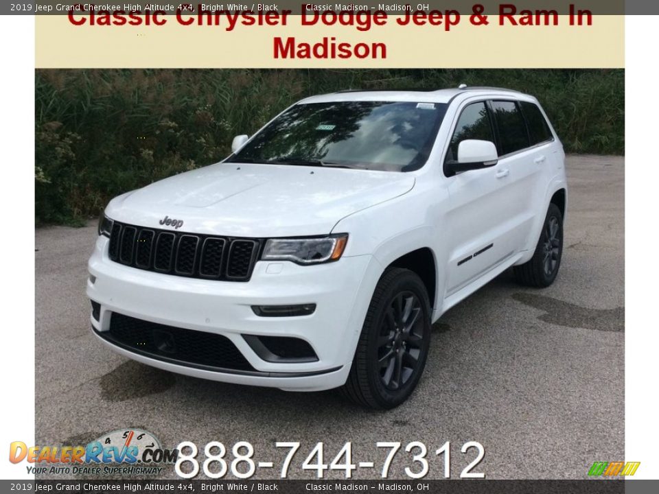 2019 Jeep Grand Cherokee High Altitude 4x4 Bright White / Black Photo #1