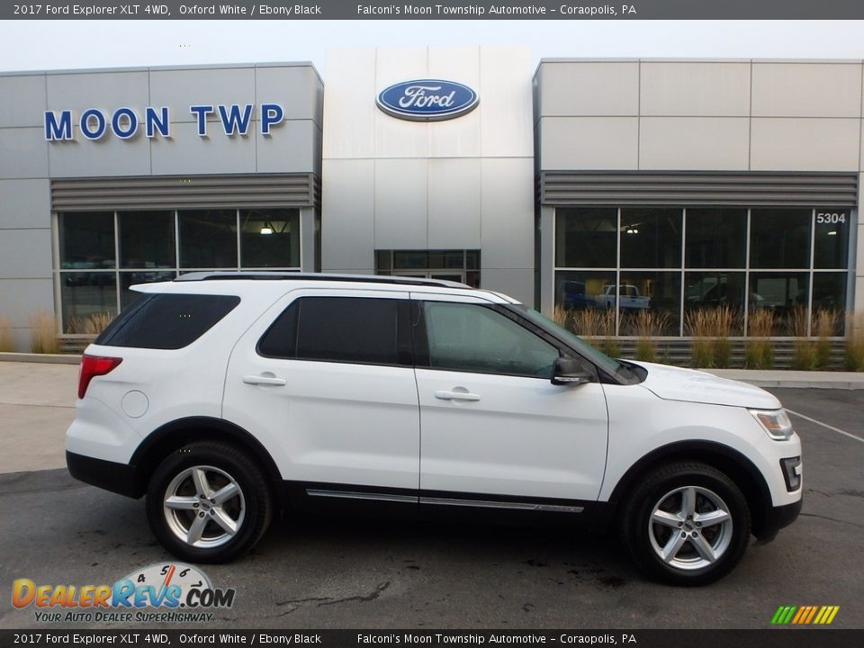 2017 Ford Explorer XLT 4WD Oxford White / Ebony Black Photo #1