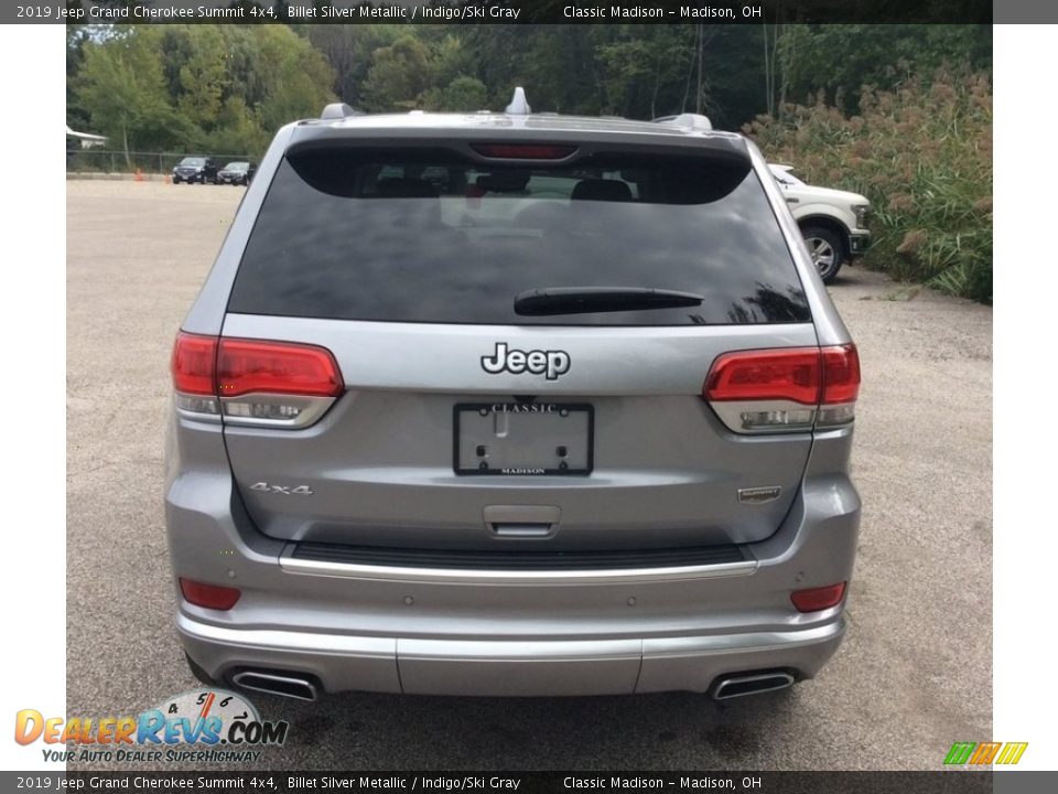 2019 Jeep Grand Cherokee Summit 4x4 Billet Silver Metallic / Indigo/Ski Gray Photo #5