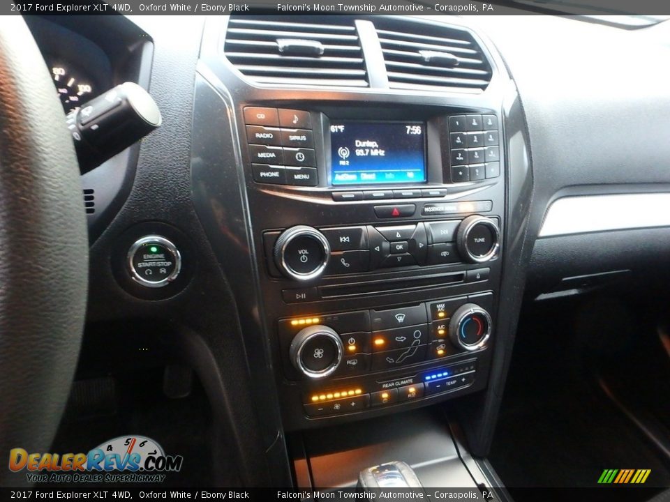 2017 Ford Explorer XLT 4WD Oxford White / Ebony Black Photo #22