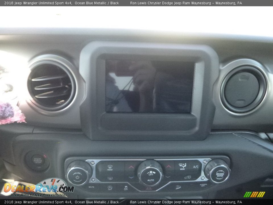 2018 Jeep Wrangler Unlimited Sport 4x4 Ocean Blue Metallic / Black Photo #17