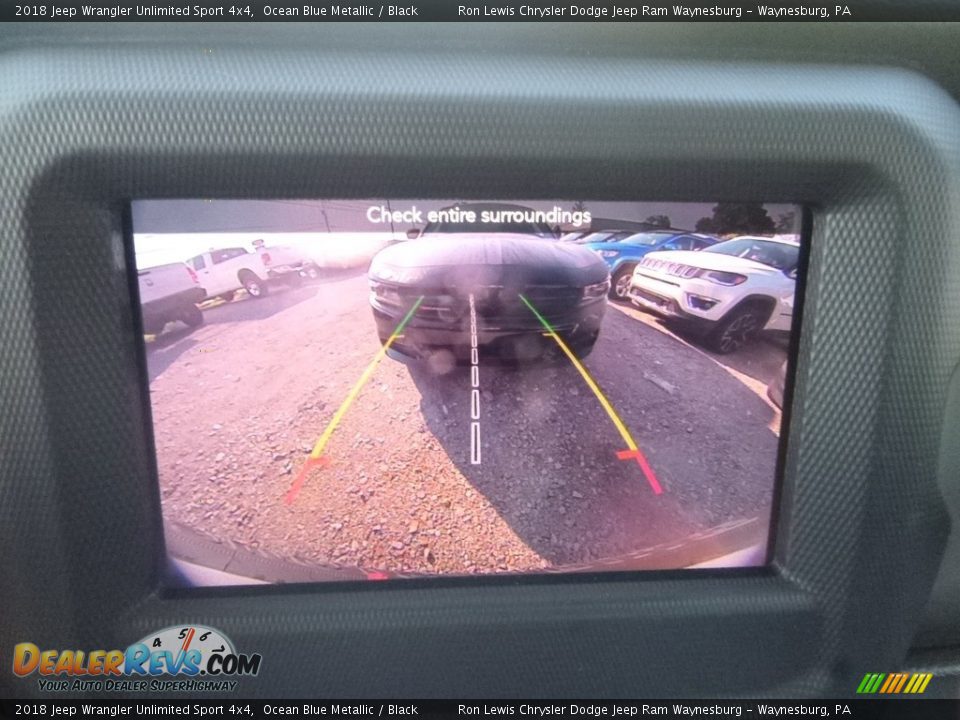 2018 Jeep Wrangler Unlimited Sport 4x4 Ocean Blue Metallic / Black Photo #18
