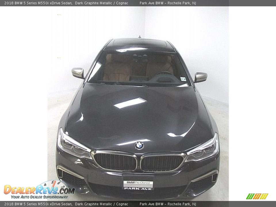 2018 BMW 5 Series M550i xDrive Sedan Dark Graphite Metallic / Cognac Photo #8