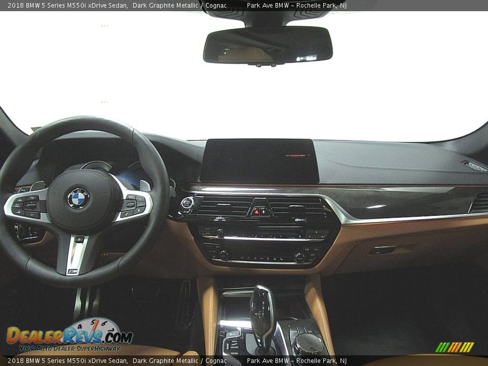 2018 BMW 5 Series M550i xDrive Sedan Dark Graphite Metallic / Cognac Photo #25