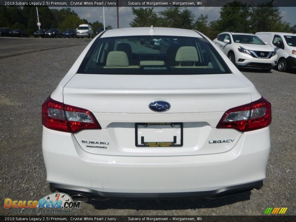 2019 Subaru Legacy 2.5i Premium Crystal White Pearl / Ivory Photo #5