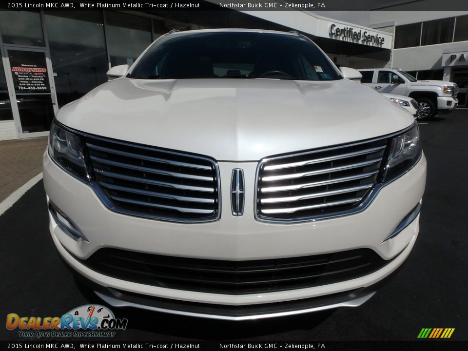 2015 Lincoln MKC AWD White Platinum Metallic Tri-coat / Hazelnut Photo #3