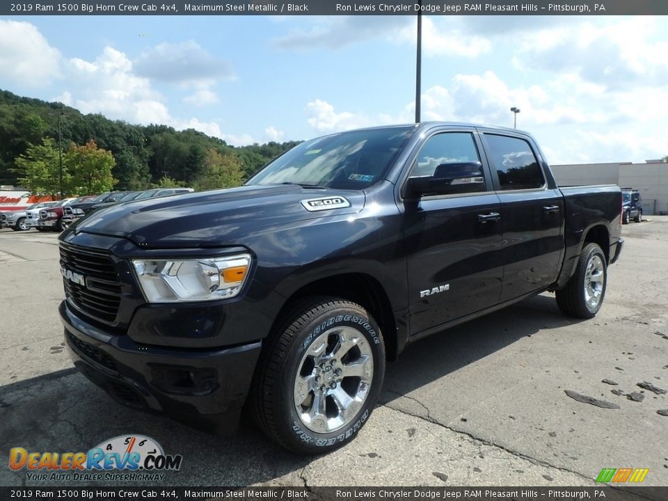 2019 Ram 1500 Big Horn Crew Cab 4x4 Maximum Steel Metallic / Black Photo #1