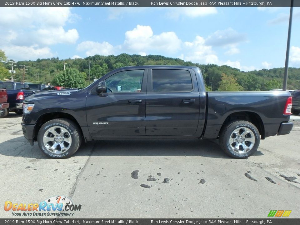 2019 Ram 1500 Big Horn Crew Cab 4x4 Maximum Steel Metallic / Black Photo #2