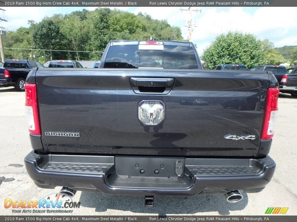 2019 Ram 1500 Big Horn Crew Cab 4x4 Maximum Steel Metallic / Black Photo #4