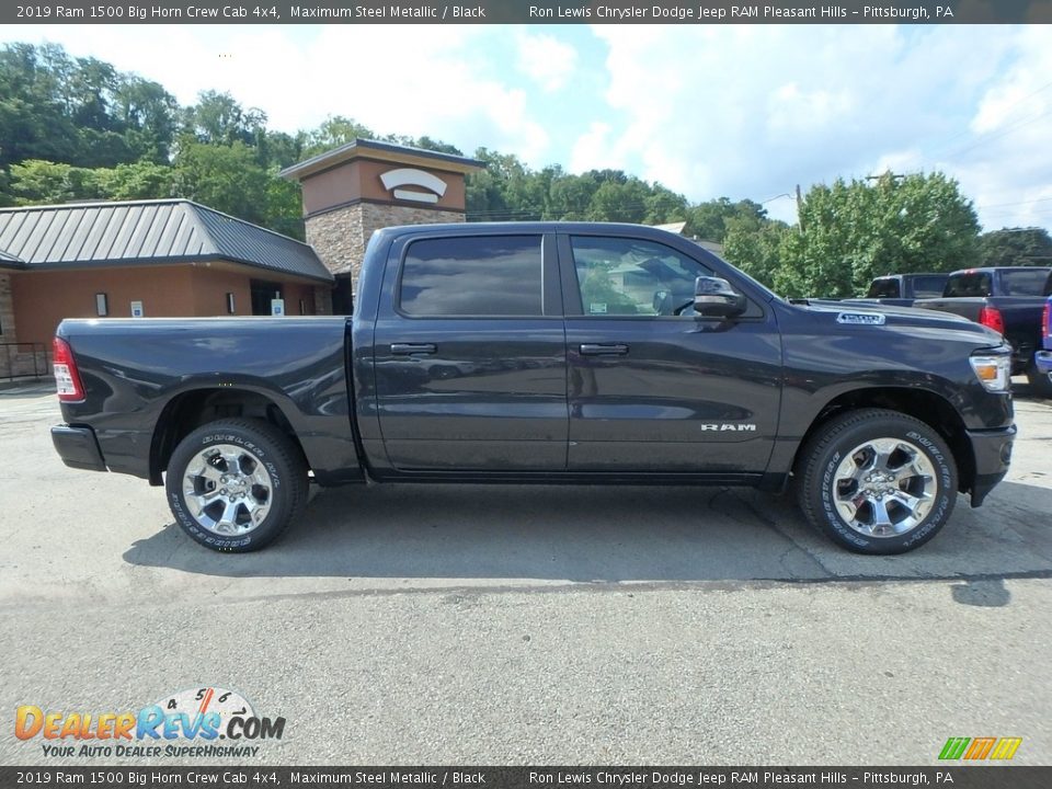 2019 Ram 1500 Big Horn Crew Cab 4x4 Maximum Steel Metallic / Black Photo #6
