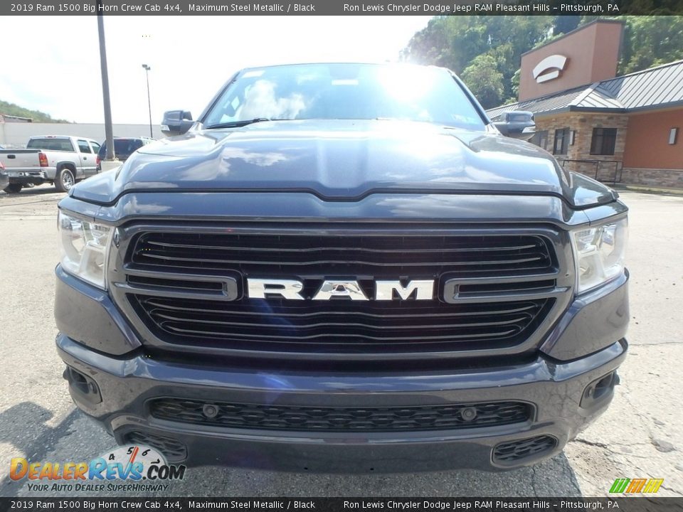 2019 Ram 1500 Big Horn Crew Cab 4x4 Maximum Steel Metallic / Black Photo #8