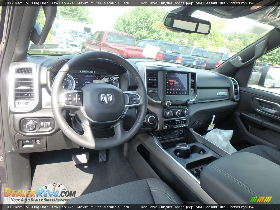 2019 Ram 1500 Big Horn Crew Cab 4x4 Maximum Steel Metallic / Black Photo #12
