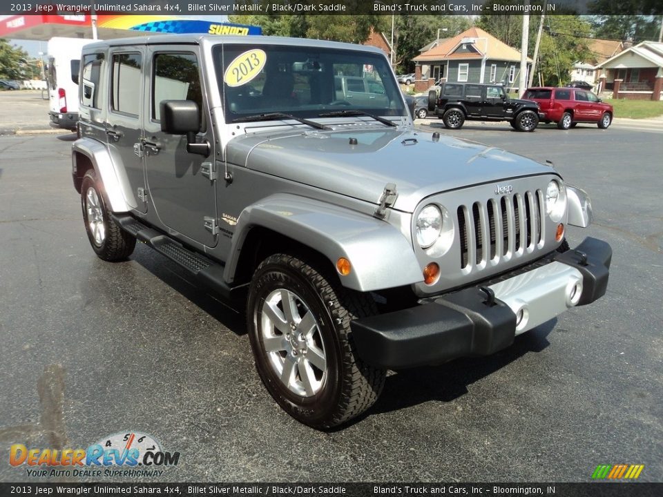 2013 Jeep Wrangler Unlimited Sahara 4x4 Billet Silver Metallic / Black/Dark Saddle Photo #5