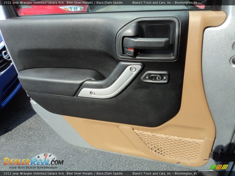 2013 Jeep Wrangler Unlimited Sahara 4x4 Billet Silver Metallic / Black/Dark Saddle Photo #14