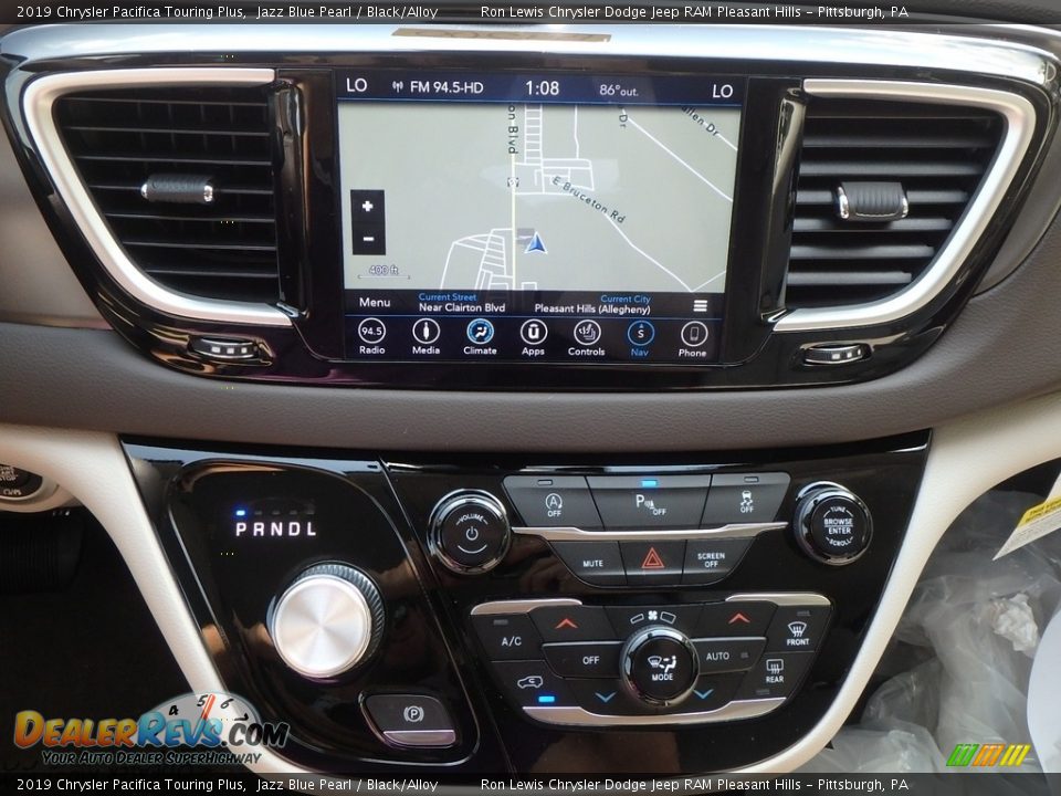 2019 Chrysler Pacifica Touring Plus Jazz Blue Pearl / Black/Alloy Photo #16