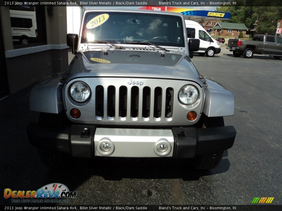 2013 Jeep Wrangler Unlimited Sahara 4x4 Billet Silver Metallic / Black/Dark Saddle Photo #28