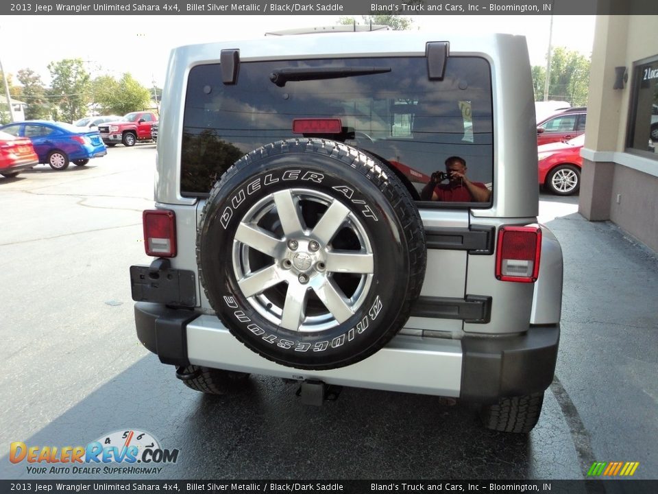 2013 Jeep Wrangler Unlimited Sahara 4x4 Billet Silver Metallic / Black/Dark Saddle Photo #33