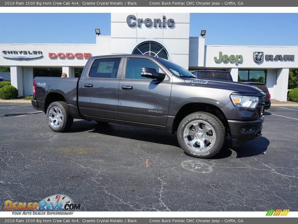 2019 Ram 1500 Big Horn Crew Cab 4x4 Granite Crystal Metallic / Black Photo #1