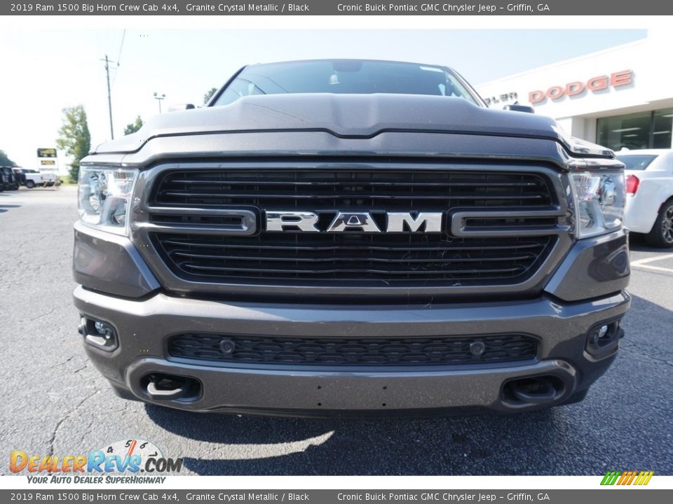2019 Ram 1500 Big Horn Crew Cab 4x4 Granite Crystal Metallic / Black Photo #2