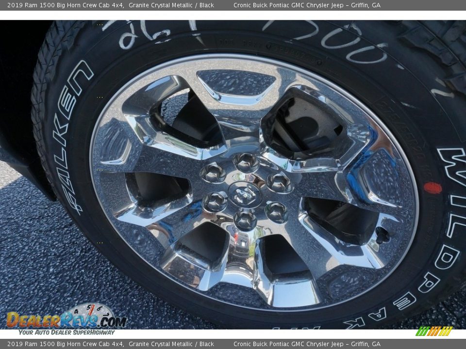 2019 Ram 1500 Big Horn Crew Cab 4x4 Granite Crystal Metallic / Black Photo #9